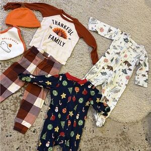 Baby clothes, holiday lot.